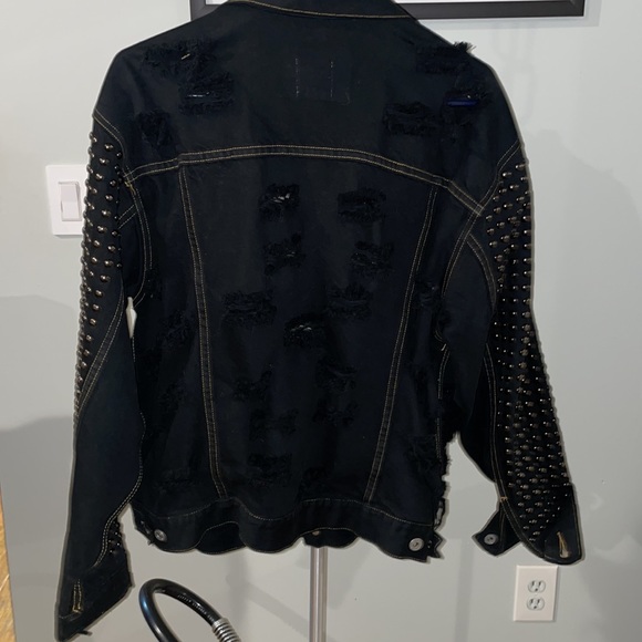 Amazing studded jean jacket. Too unique for words. - Picture 3 of 7